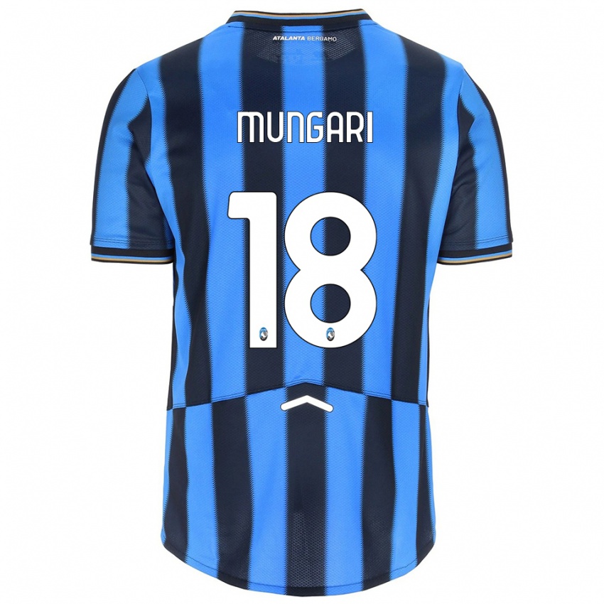 גברים Giuseppe Mungari #18 תכלת שחור ג'רזי ביתית 2025/26 חולצה קצרה