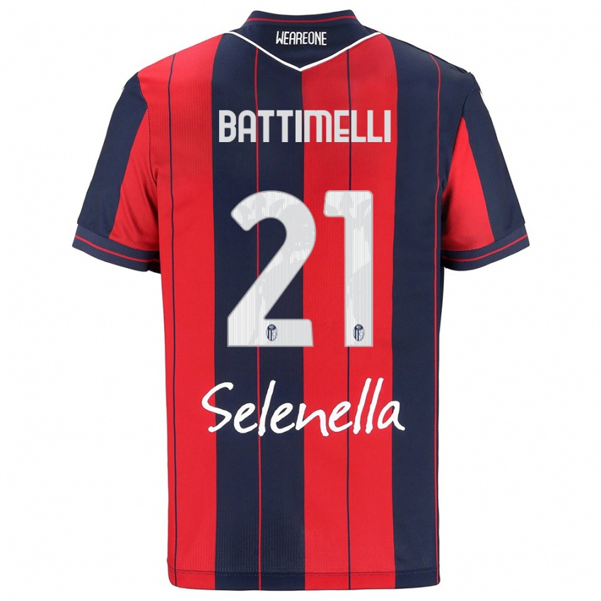 גברים ג׳וספה בטימלי #21 אדום נייבי ג'רזי ביתית 2025/26 חולצה קצרה