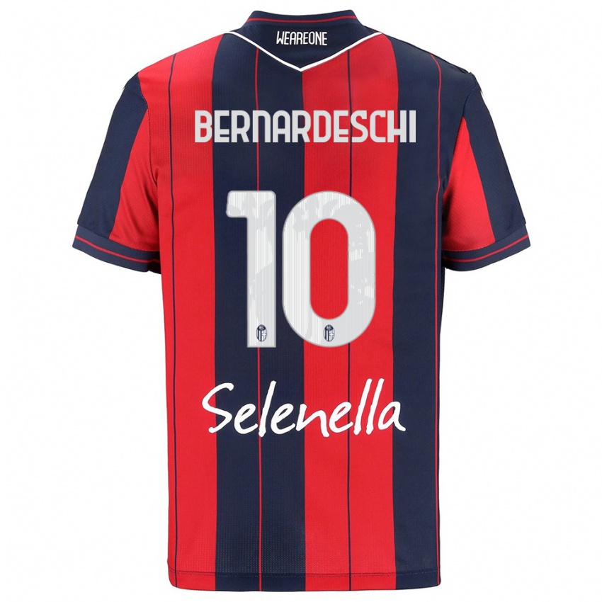 גברים פדריקו ברנרדסקי #10 אדום נייבי ג'רזי ביתית 2025/26 חולצה קצרה
