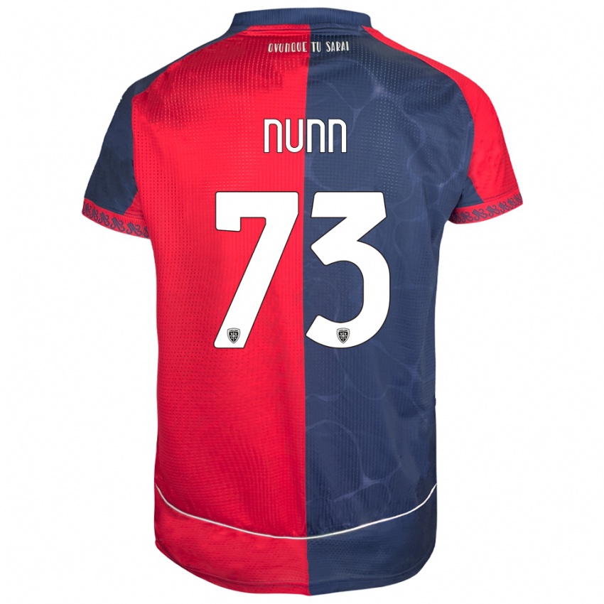 גברים Jack Nunn #73 אדום נייבי ג'רזי ביתית 2025/26 חולצה קצרה
