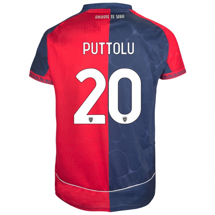 גברים Diego Puttolu #20 אדום נייבי ג'רזי ביתית 2025/26 חולצה קצרה