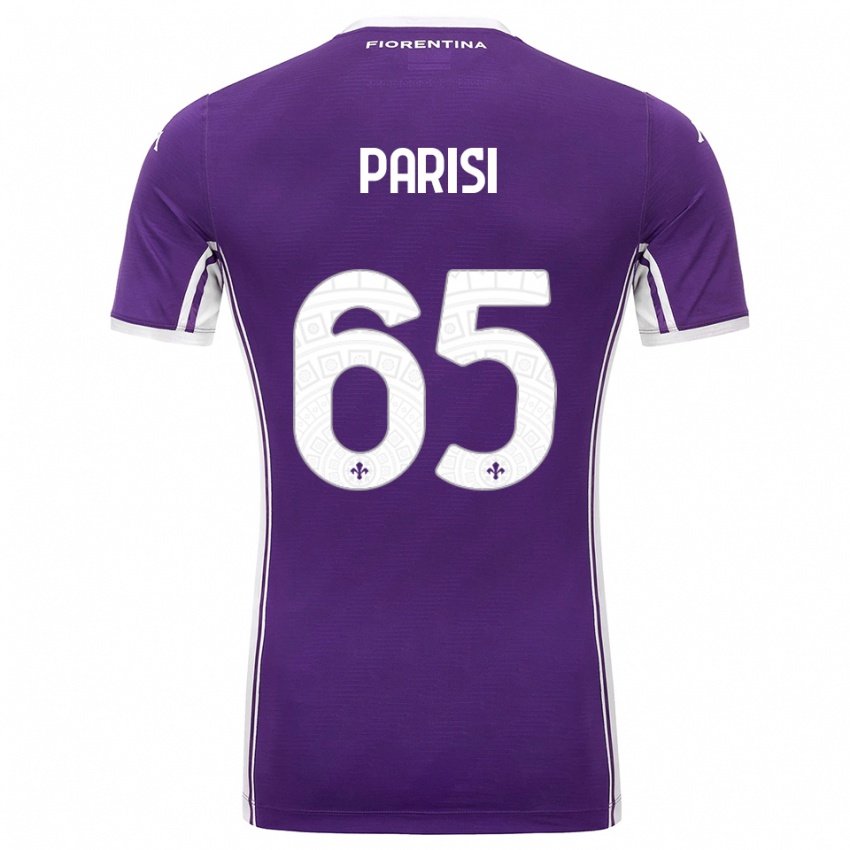 גברים פביאנו פאריזי #65 סגול לבן ג'רזי ביתית 2025/26 חולצה קצרה