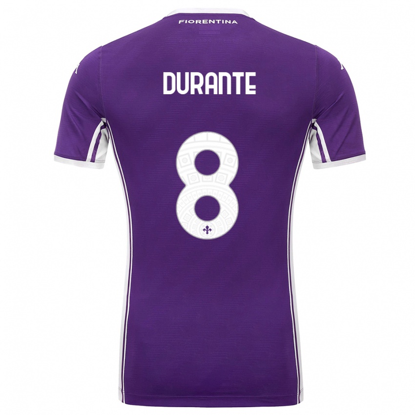 גברים Nicholas Durante #8 סגול לבן ג'רזי ביתית 2025/26 חולצה קצרה