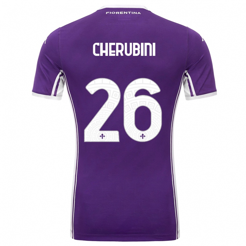 גברים מאיה כרוביני #26 סגול לבן ג'רזי ביתית 2025/26 חולצה קצרה