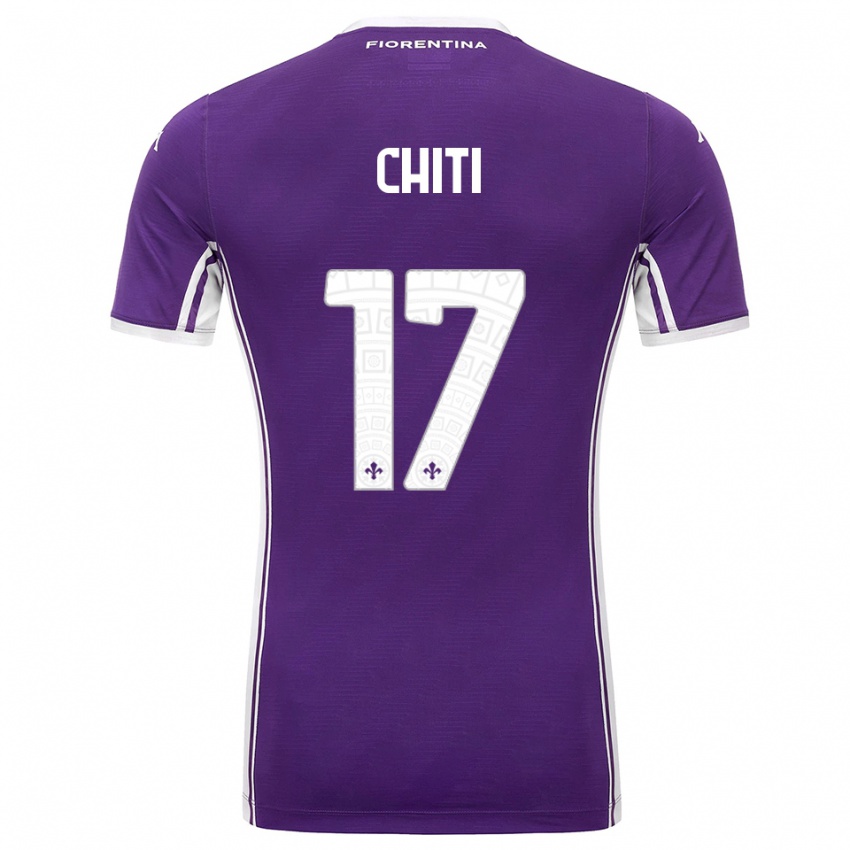 גברים Alessio Chiti #17 סגול לבן ג'רזי ביתית 2025/26 חולצה קצרה