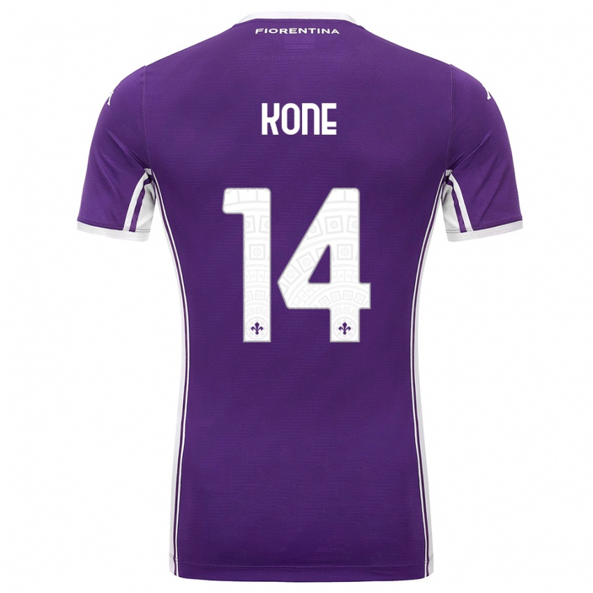 גברים Mevale Kone #14 סגול לבן ג'רזי ביתית 2025/26 חולצה קצרה
