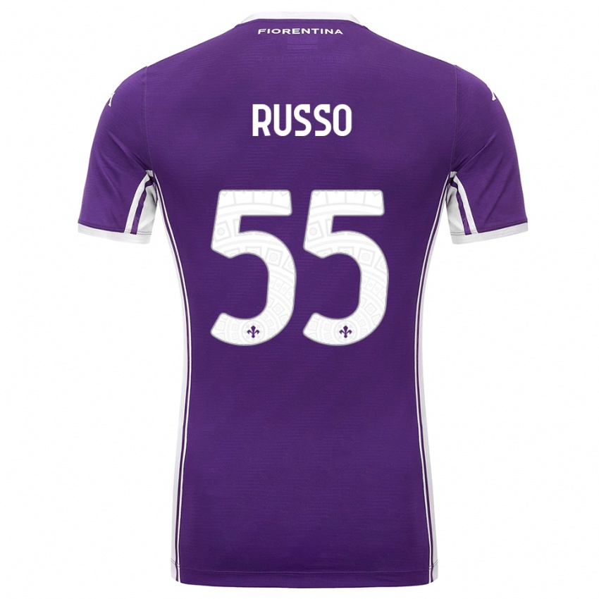 גברים פדריקה רוסו #55 סגול לבן ג'רזי ביתית 2025/26 חולצה קצרה