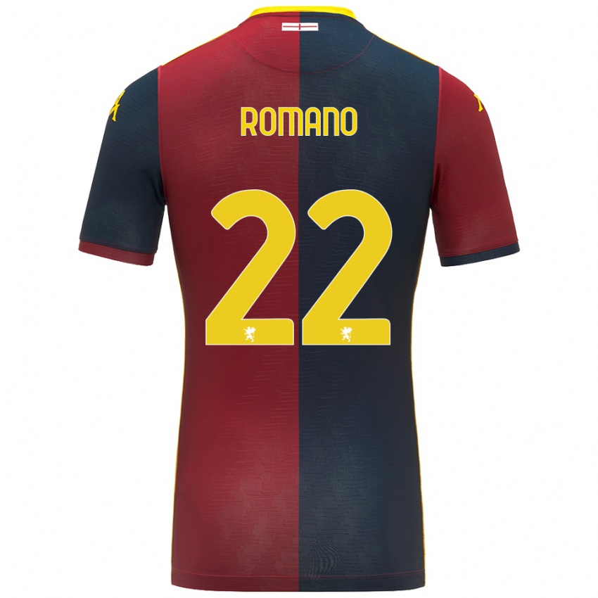 גברים Andrew Romano #22 אדום כחול מלכותי ג'רזי ביתית 2025/26 חולצה קצרה