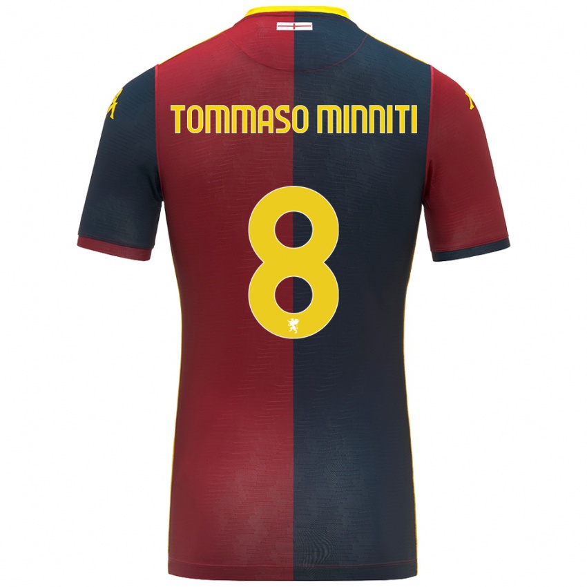 גברים ג׳ובאני טומאסו מיניטי #8 אדום כחול מלכותי ג'רזי ביתית 2025/26 חולצה קצרה