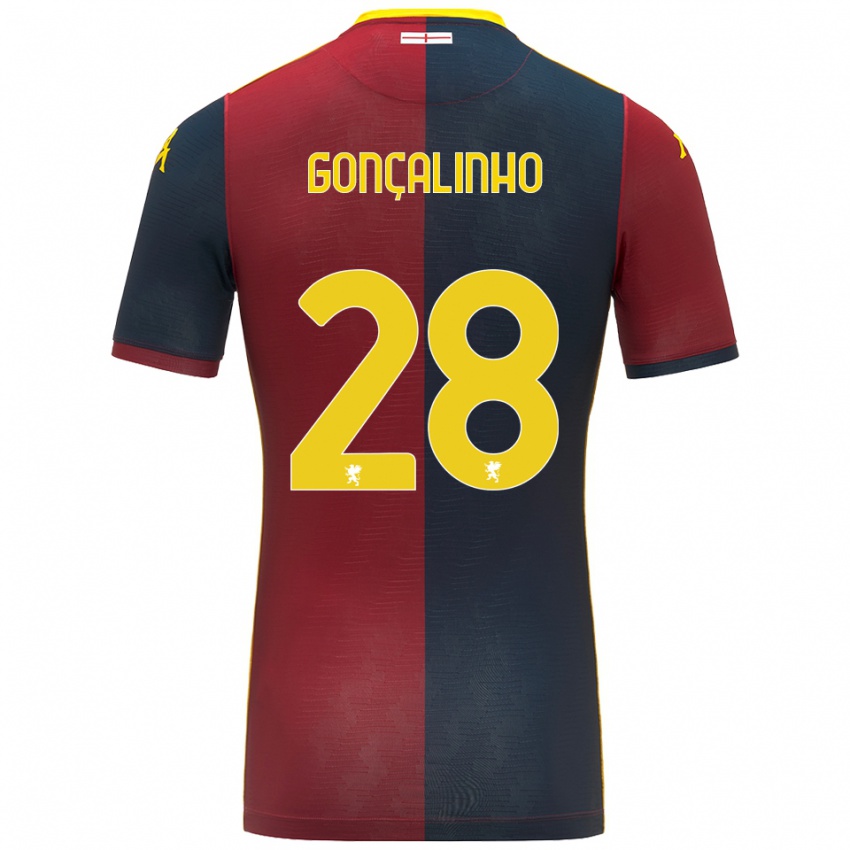 גברים João Gonçalinho #28 אדום כחול מלכותי ג'רזי ביתית 2025/26 חולצה קצרה