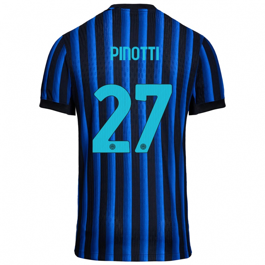 גברים Manuel Pinotti #27 שחור כחול ג'רזי ביתית 2025/26 חולצה קצרה
