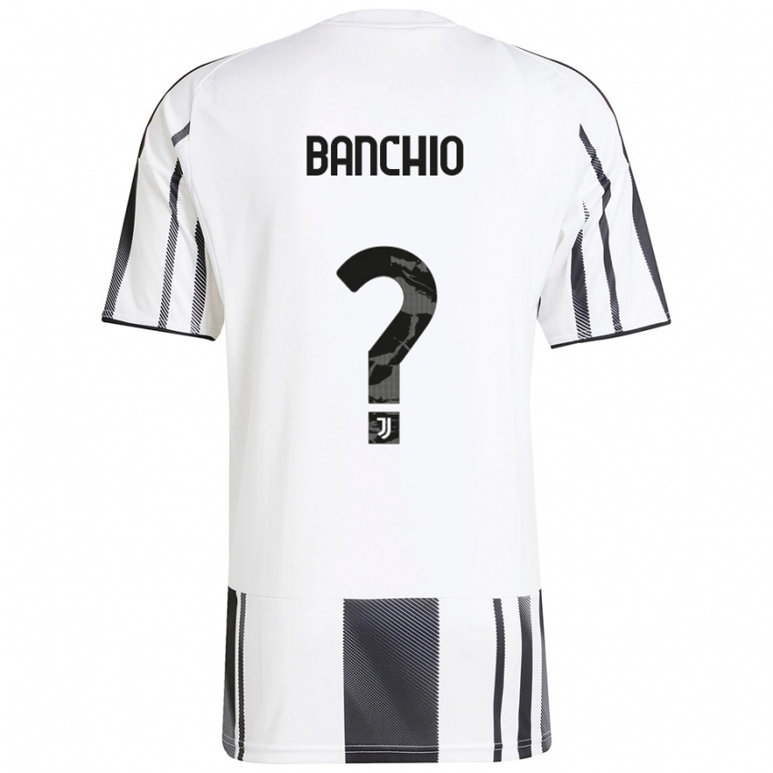 גברים Gianluca Banchio #0 לבן שחור ג'רזי ביתית 2025/26 חולצה קצרה