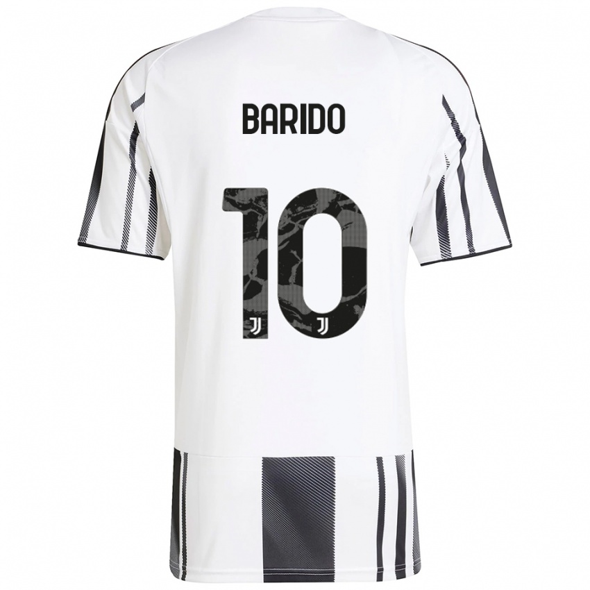 גברים Francisco Barido #10 לבן שחור ג'רזי ביתית 2025/26 חולצה קצרה