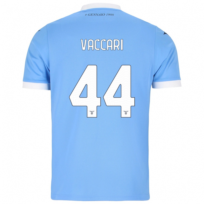 גברים Flavia Vaccari #44 תכלת לבן ג'רזי ביתית 2025/26 חולצה קצרה