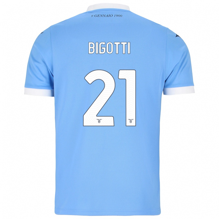 גברים מאסימו ביגוטי #21 תכלת לבן ג'רזי ביתית 2025/26 חולצה קצרה
