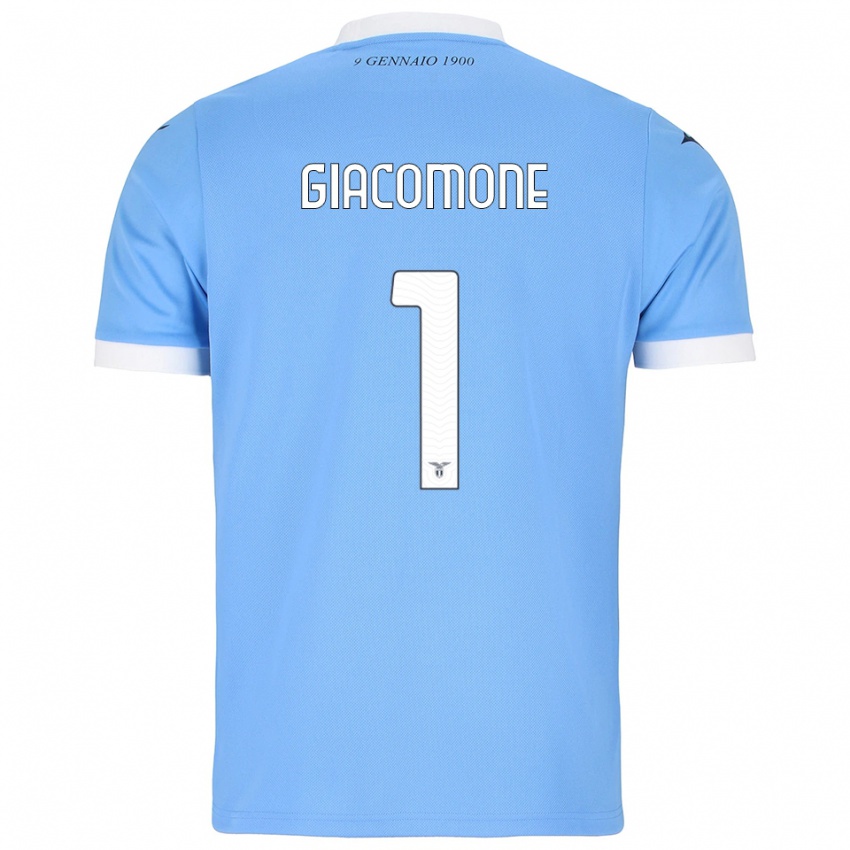 גברים Giacomo Giacomone #1 תכלת לבן ג'רזי ביתית 2025/26 חולצה קצרה