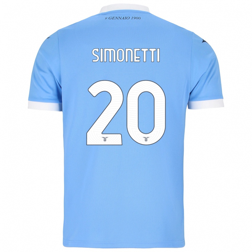 גברים פלמיניה סימונטי #20 תכלת לבן ג'רזי ביתית 2025/26 חולצה קצרה