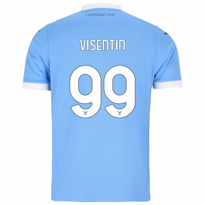 גברים Noemi Visentin #99 תכלת לבן ג'רזי ביתית 2025/26 חולצה קצרה