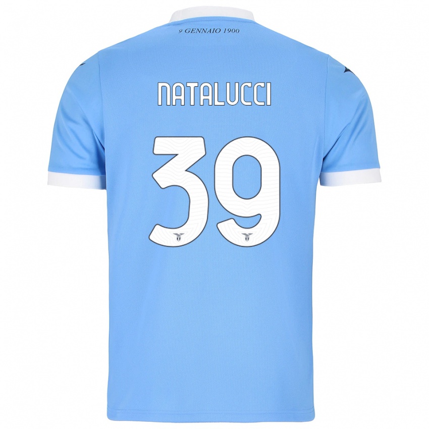 גברים Serena Natalucci #39 תכלת לבן ג'רזי ביתית 2025/26 חולצה קצרה