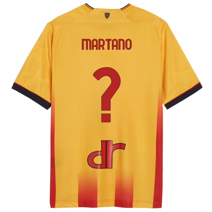 גברים Diego Martano #0 צהוב כתום ג'רזי ביתית 2025/26 חולצה קצרה