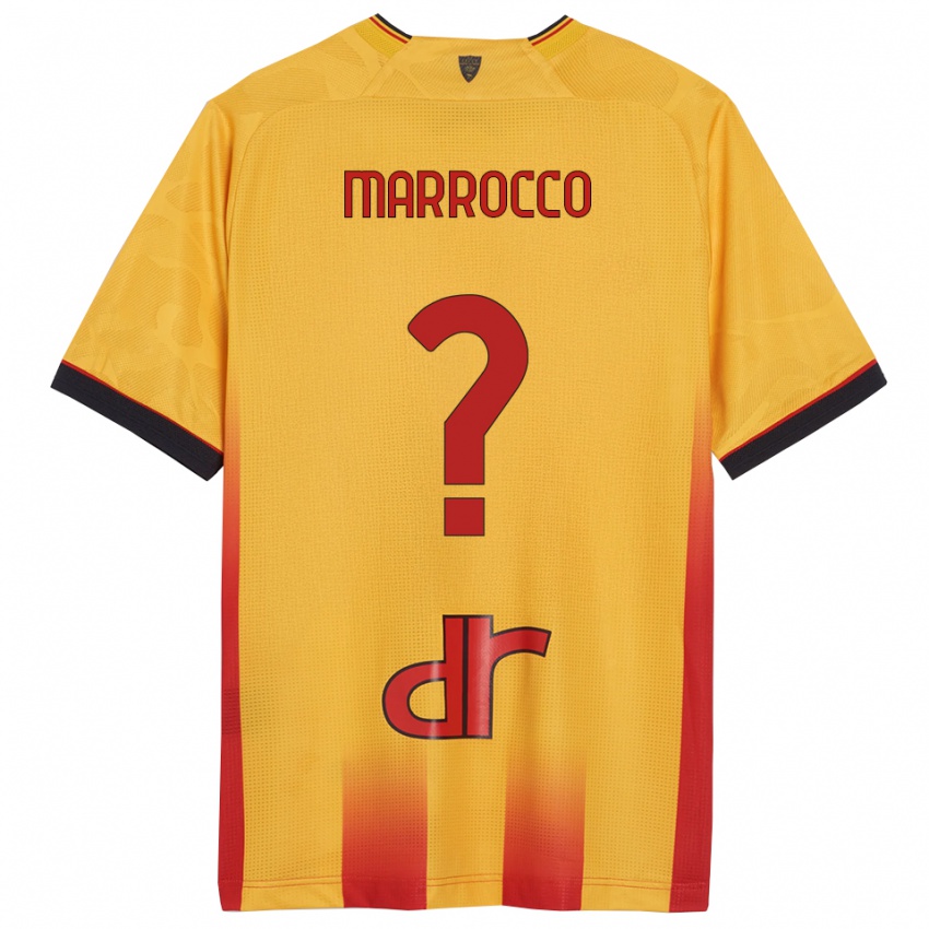 גברים Iacopo Marrocco #0 צהוב כתום ג'רזי ביתית 2025/26 חולצה קצרה