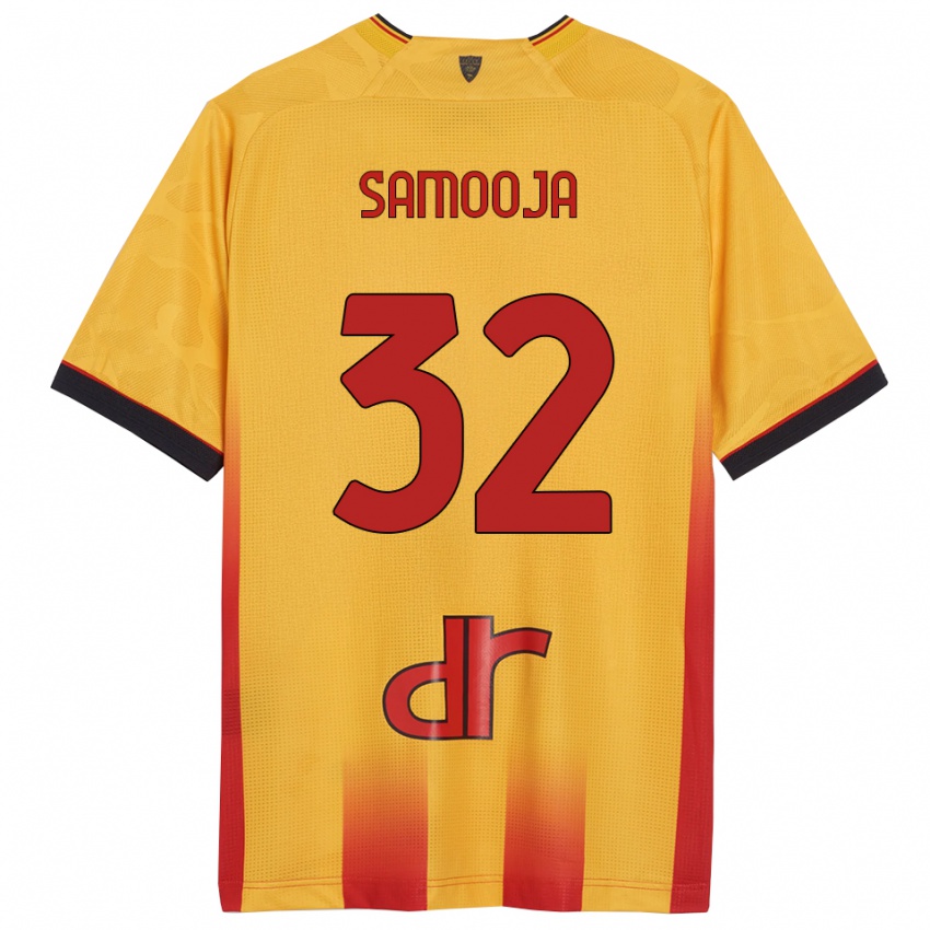 גברים Jasper Samooja #32 צהוב כתום ג'רזי ביתית 2025/26 חולצה קצרה