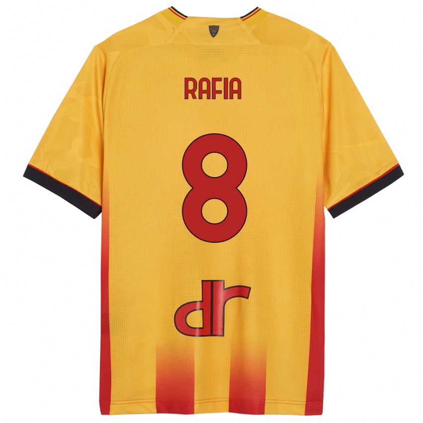 גברים חאמזה רפיה #8 צהוב כתום ג'רזי ביתית 2025/26 חולצה קצרה