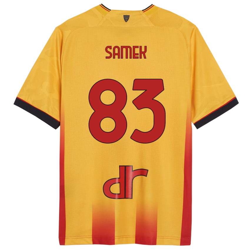 גברים דניאל סאמק #83 צהוב כתום ג'רזי ביתית 2025/26 חולצה קצרה