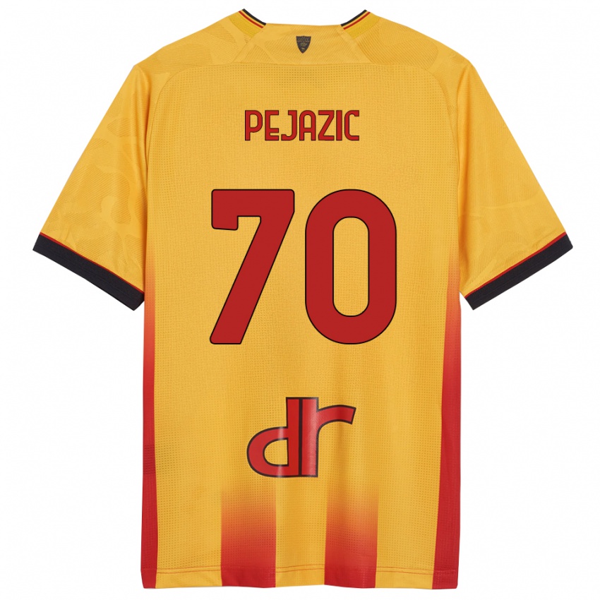 גברים Mario Pejazic #70 צהוב כתום ג'רזי ביתית 2025/26 חולצה קצרה