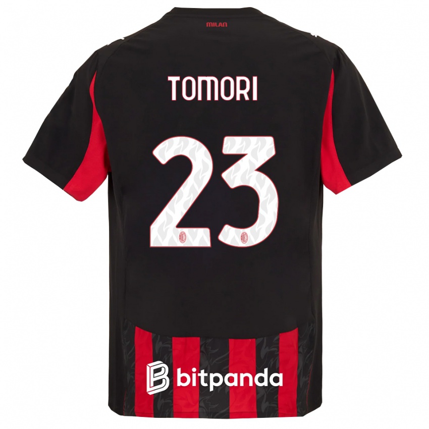 גברים פיקאיו טומורי #23 אדום שחור ג'רזי ביתית 2025/26 חולצה קצרה
