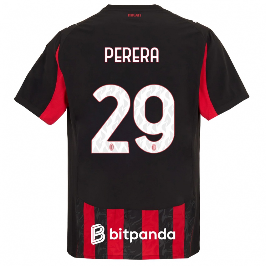 גברים נירש פררה #29 אדום שחור ג'רזי ביתית 2025/26 חולצה קצרה