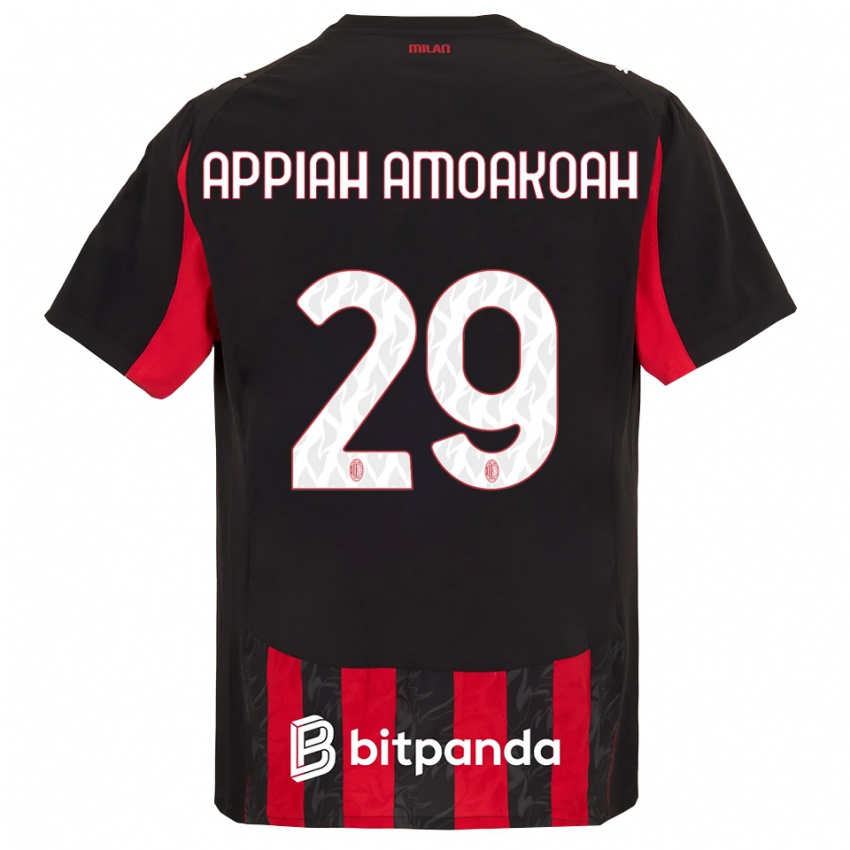 גברים Karen Appiah Amoakoah #29 אדום שחור ג'רזי ביתית 2025/26 חולצה קצרה