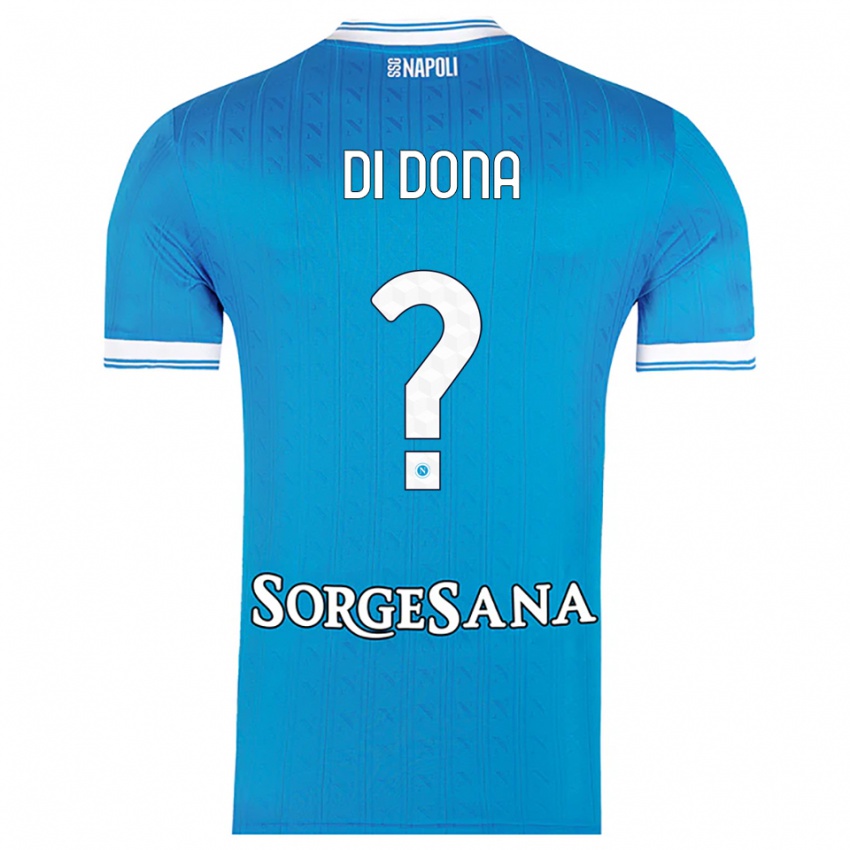 גברים דומניקו די דונה #0 תכלת לבן ג'רזי ביתית 2025/26 חולצה קצרה