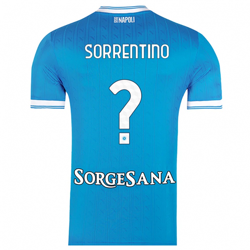 גברים Andrea Sorrentino #0 תכלת לבן ג'רזי ביתית 2025/26 חולצה קצרה