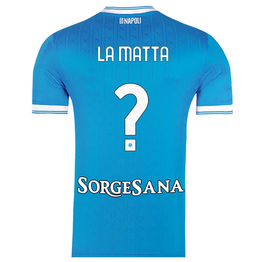 גברים Manuel La Matta #0 תכלת לבן ג'רזי ביתית 2025/26 חולצה קצרה