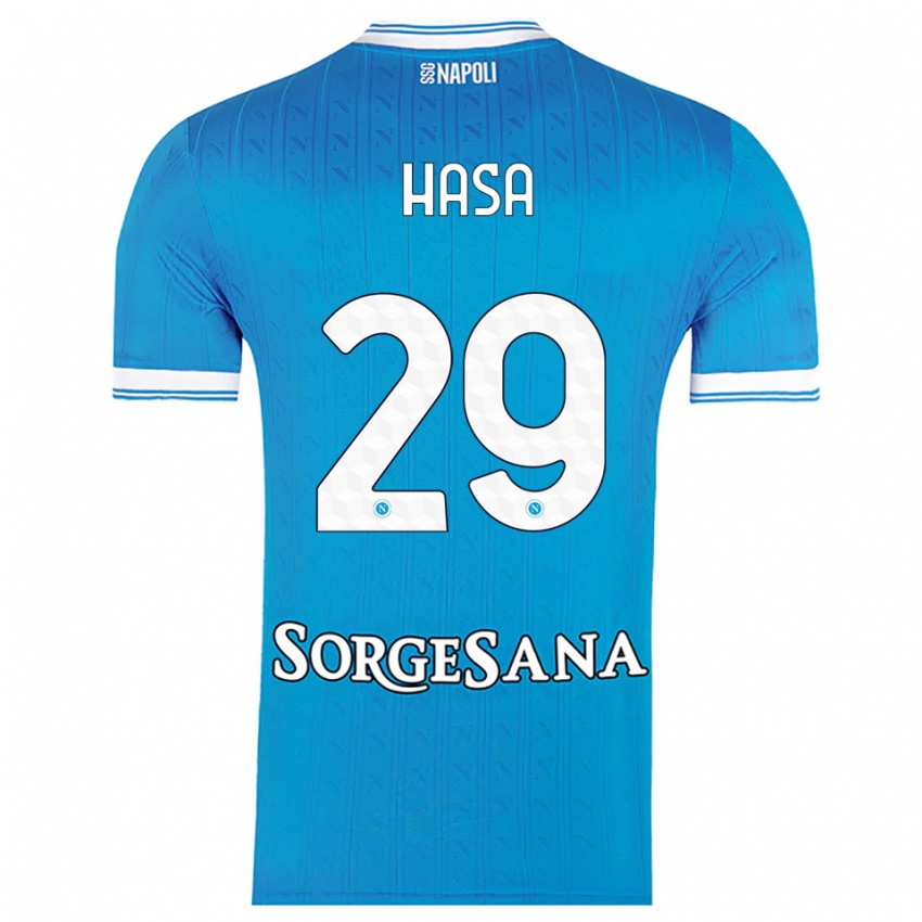 גברים לואיס חסא #29 תכלת לבן ג'רזי ביתית 2025/26 חולצה קצרה