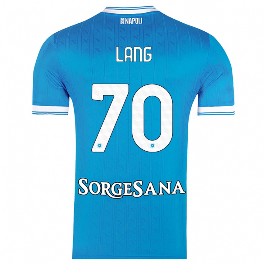 גברים נואה לאנג #70 תכלת לבן ג'רזי ביתית 2025/26 חולצה קצרה