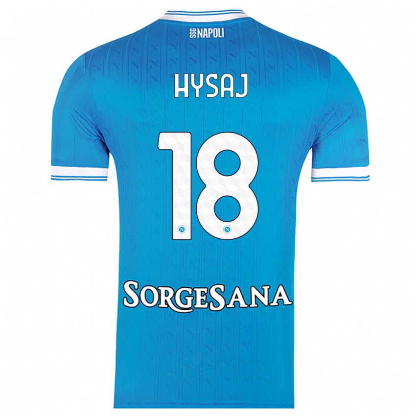 גברים דניאל היסאג' #18 תכלת לבן ג'רזי ביתית 2025/26 חולצה קצרה