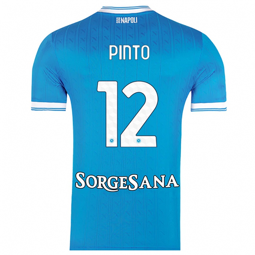 גברים סירו פינטו #12 תכלת לבן ג'רזי ביתית 2025/26 חולצה קצרה