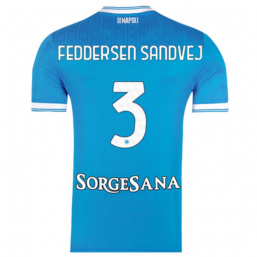 גברים ססילי סנדביי #3 תכלת לבן ג'רזי ביתית 2025/26 חולצה קצרה