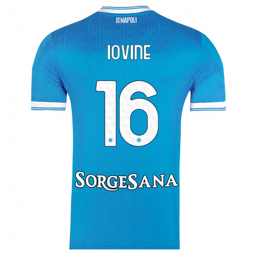 גברים Andrea Iovine #16 תכלת לבן ג'רזי ביתית 2025/26 חולצה קצרה