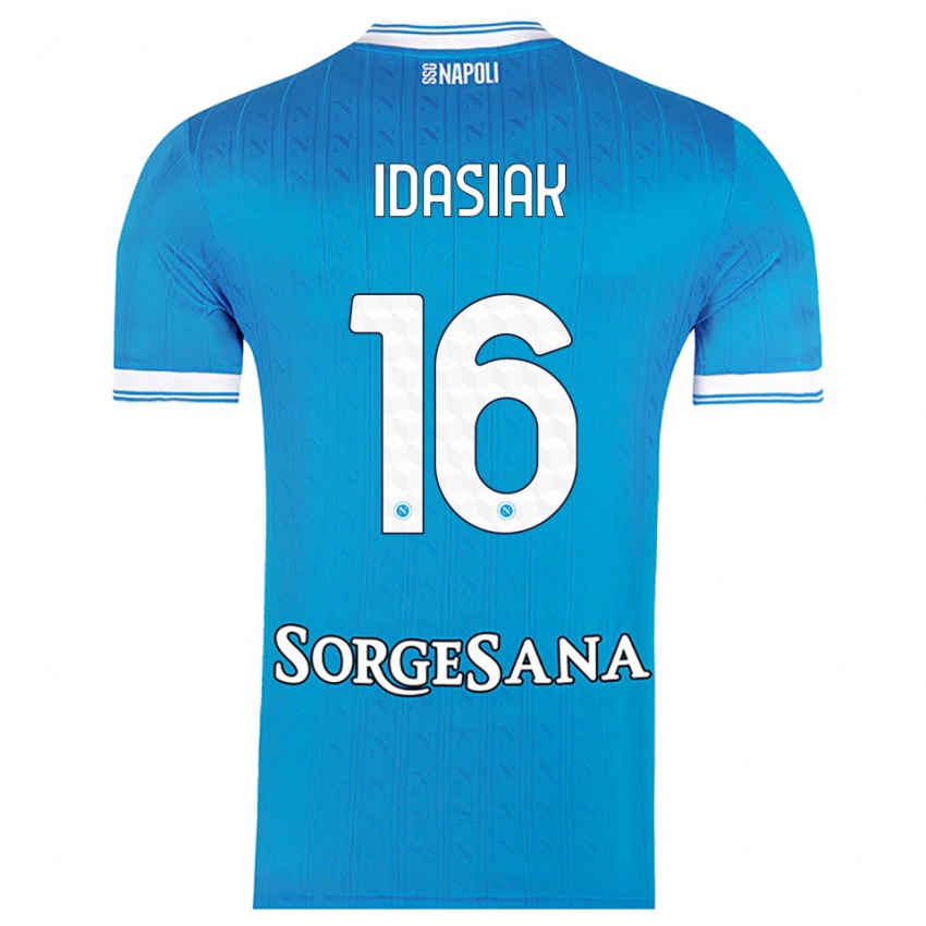 גברים הוברט דוד אידסיאק #16 תכלת לבן ג'רזי ביתית 2025/26 חולצה קצרה