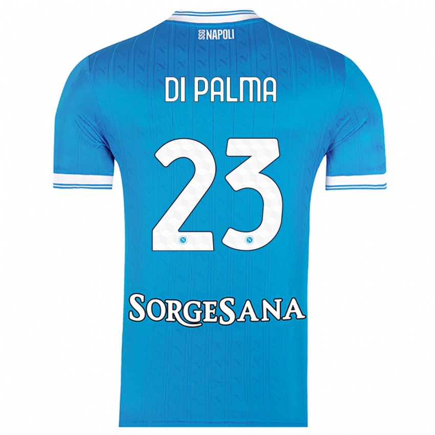 גברים מנואל די פלמה #23 תכלת לבן ג'רזי ביתית 2025/26 חולצה קצרה