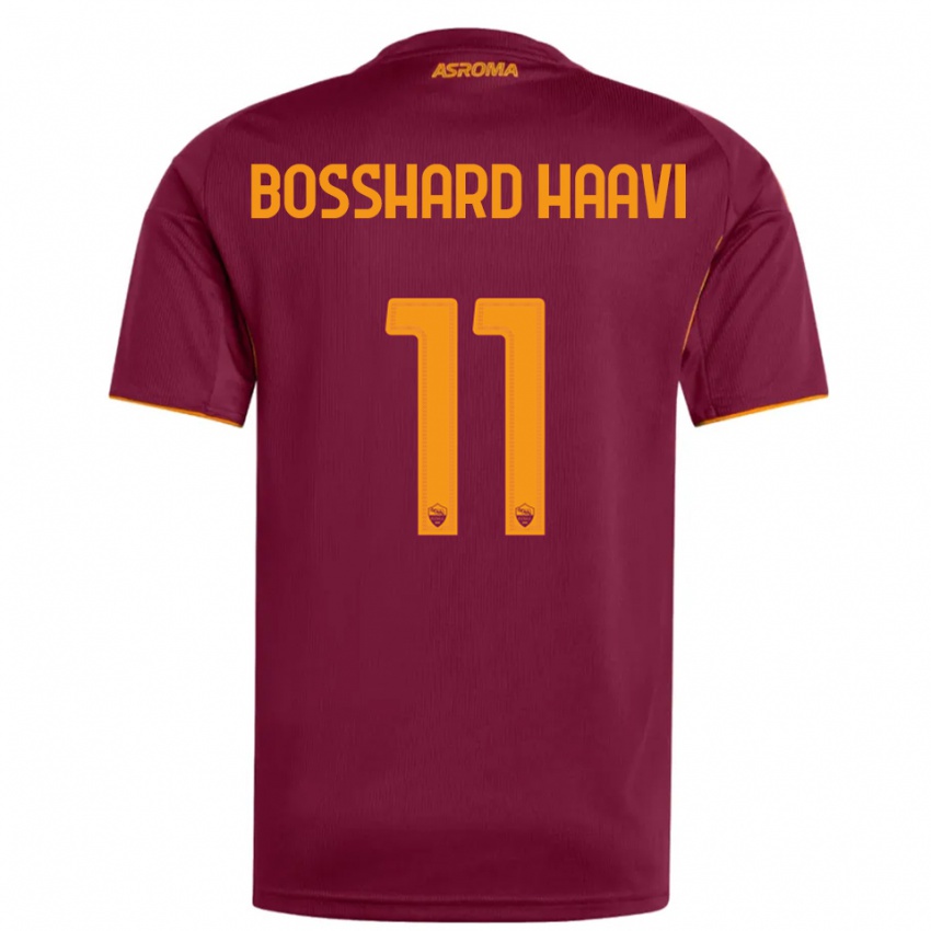גברים Emilie Bosshard Haavi #11 בורגונדי כתום ג'רזי ביתית 2025/26 חולצה קצרה