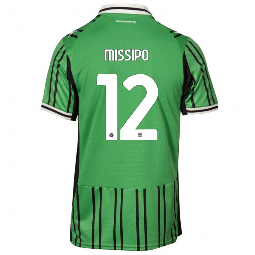 גברים Kassandra Missipo #12 ירוק שחור ג'רזי ביתית 2025/26 חולצה קצרה