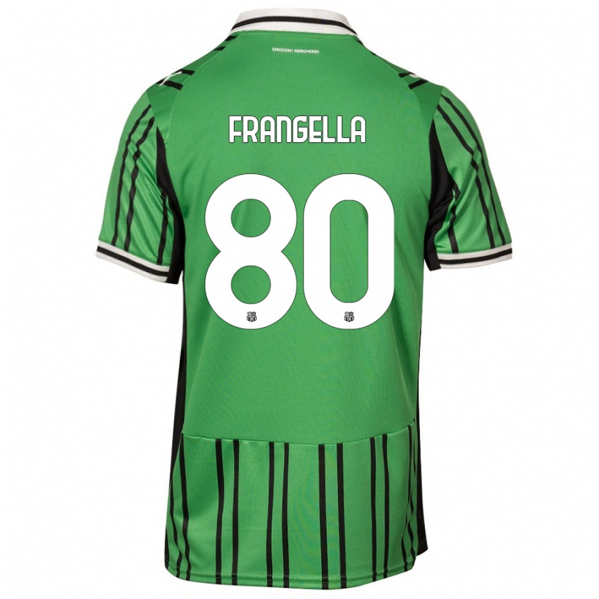 גברים Christian Frangella #80 ירוק שחור ג'רזי ביתית 2025/26 חולצה קצרה