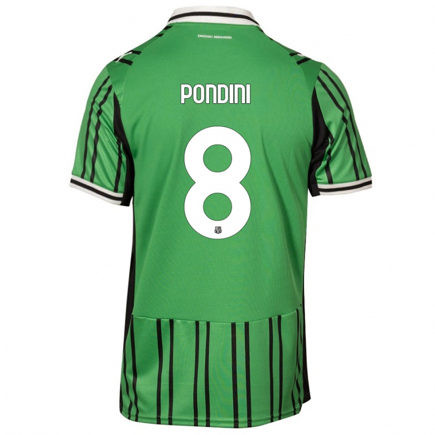 גברים Giada Pondini #8 ירוק שחור ג'רזי ביתית 2025/26 חולצה קצרה