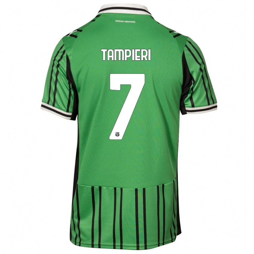 גברים דייגו טמפיירי #7 ירוק שחור ג'רזי ביתית 2025/26 חולצה קצרה