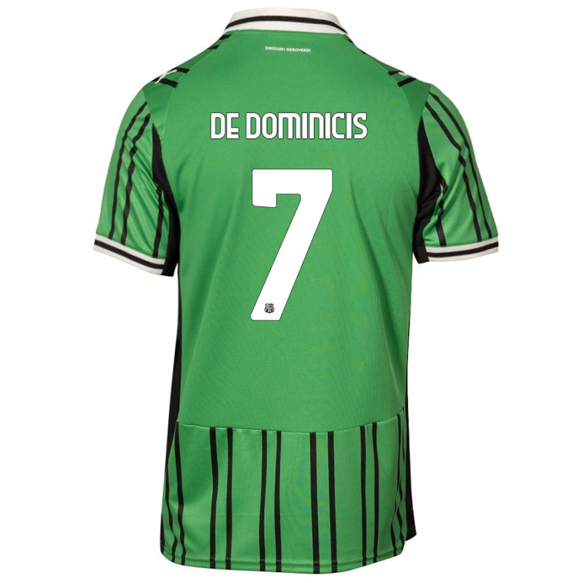 גברים דייגו די דומיניסיס #7 ירוק שחור ג'רזי ביתית 2025/26 חולצה קצרה