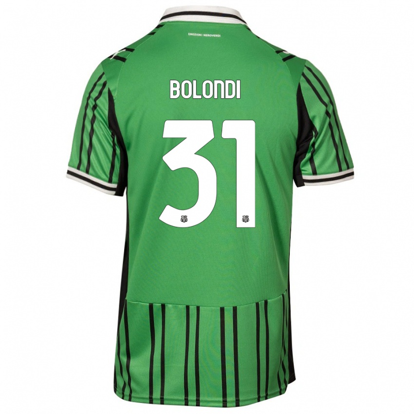 גברים Francesco Bolondi #31 ירוק שחור ג'רזי ביתית 2025/26 חולצה קצרה